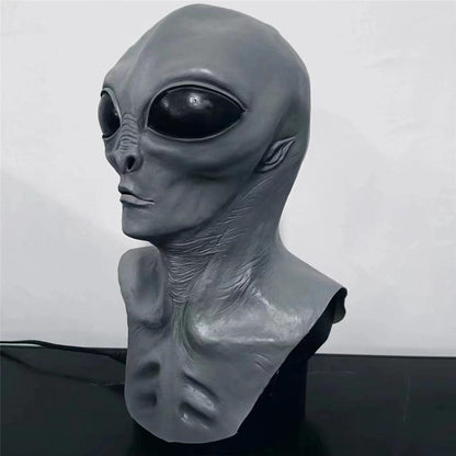 UFO Alien Skull Latex Mask for Halloween Cosplay by HitMyNeed