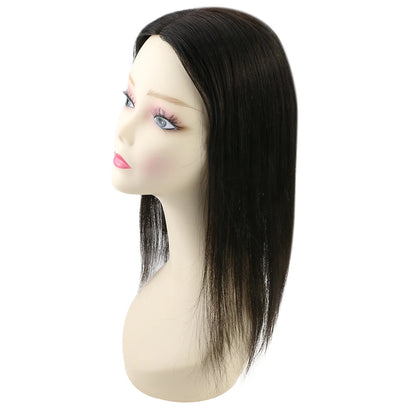 Ugeat 13x13cm Mono Base Human Hair Topper 1b 18-inches45cm by HitMyNeed
