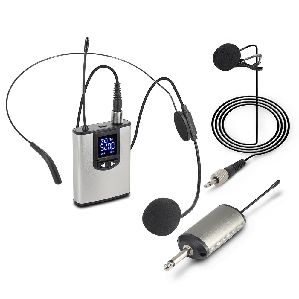 UHF Wireless Lavalier Mic with Bodypack Transmitter by HitMyNeed