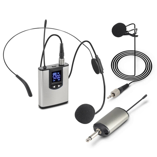 UHF Wireless Lavalier Mic with Bodypack Transmitter by HitMyNeed