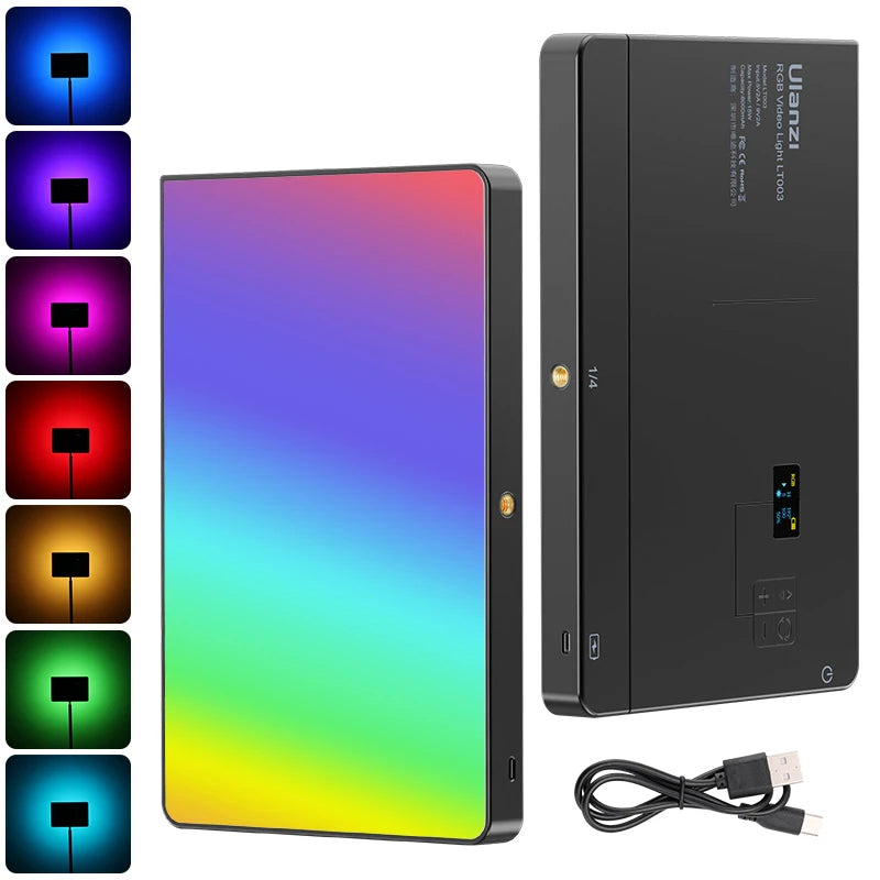 Ulanzi RGB Video Light Panel 2500-9000K 8000mAh by HitMyNeed