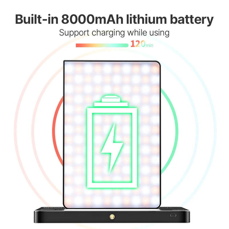 Ulanzi RGB Video Light Panel 2500-9000K 8000mAh by HitMyNeed