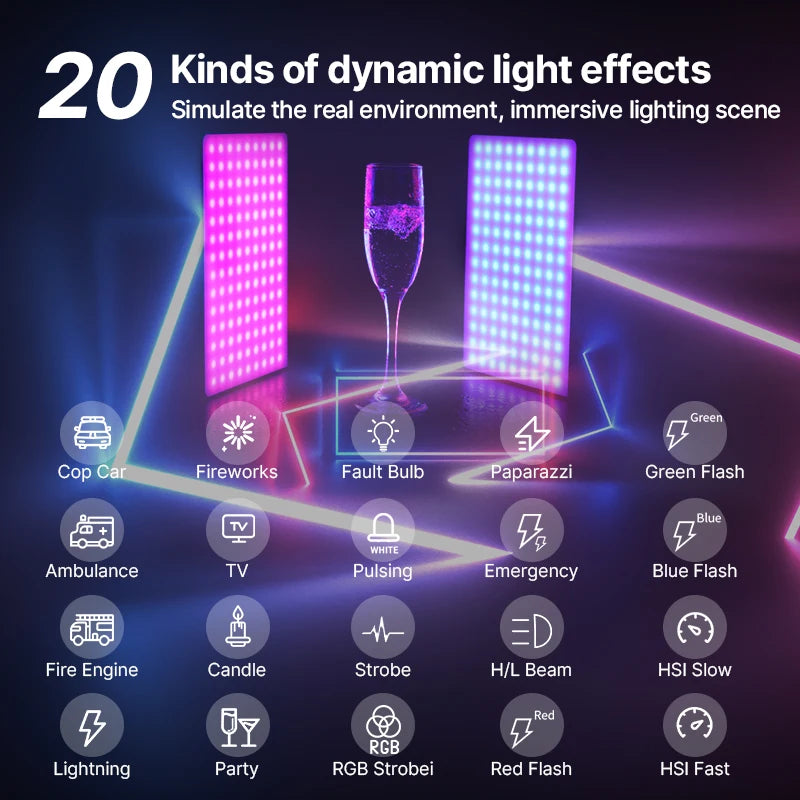 Ulanzi RGB Video Light Panel 2500-9000K 8000mAh by HitMyNeed