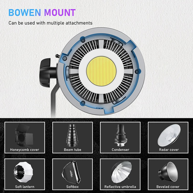 Ulanzi VL-120Bi / VL-120C 120W V-Mount Video Light by HitMyNeed