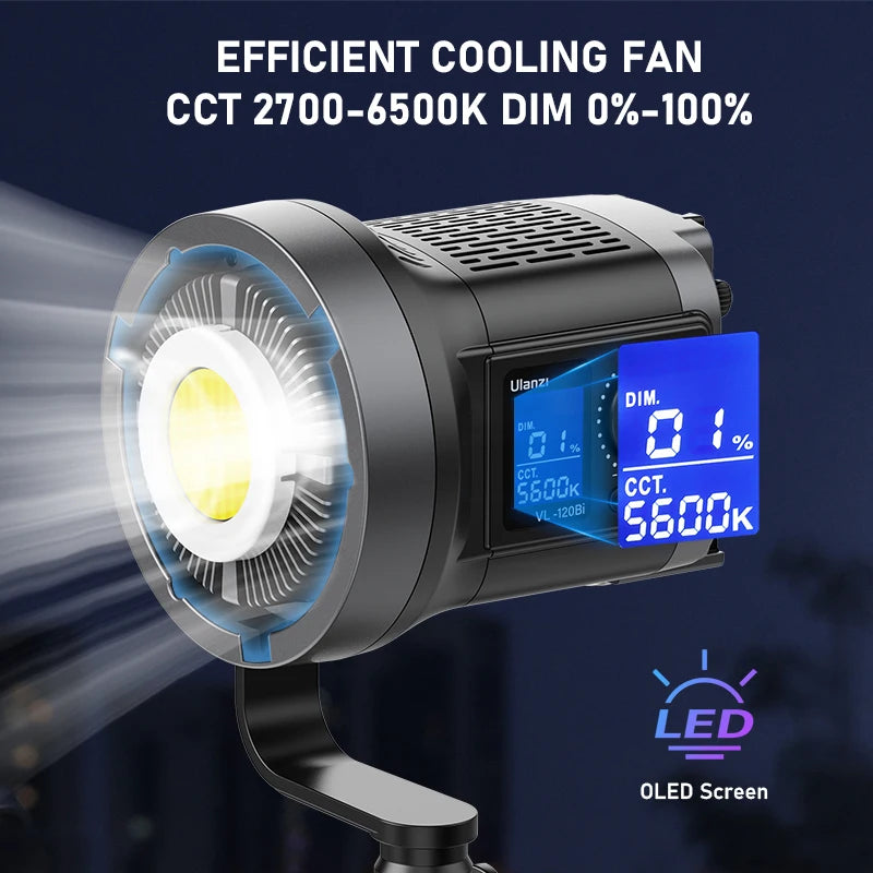 Ulanzi VL-120Bi / VL-120C 120W V-Mount Video Light by HitMyNeed