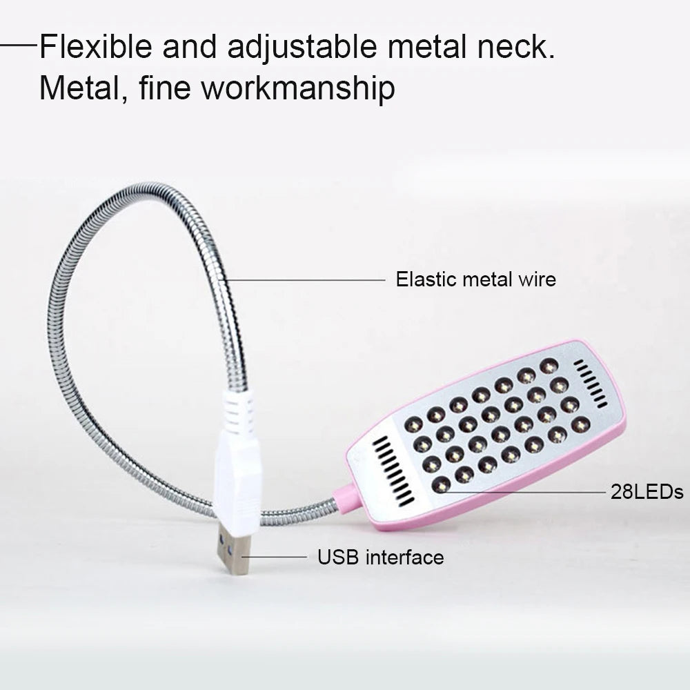 Ultra Bright 28 LED USB Reading Lamp for PC & Laptop by HitMyNeed