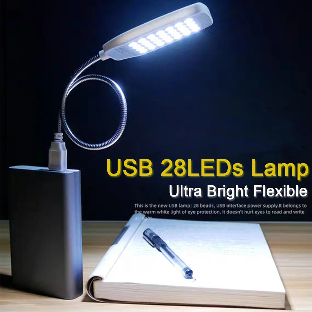 Ultra Bright 28 LED USB Reading Lamp for PC & Laptop by HitMyNeed