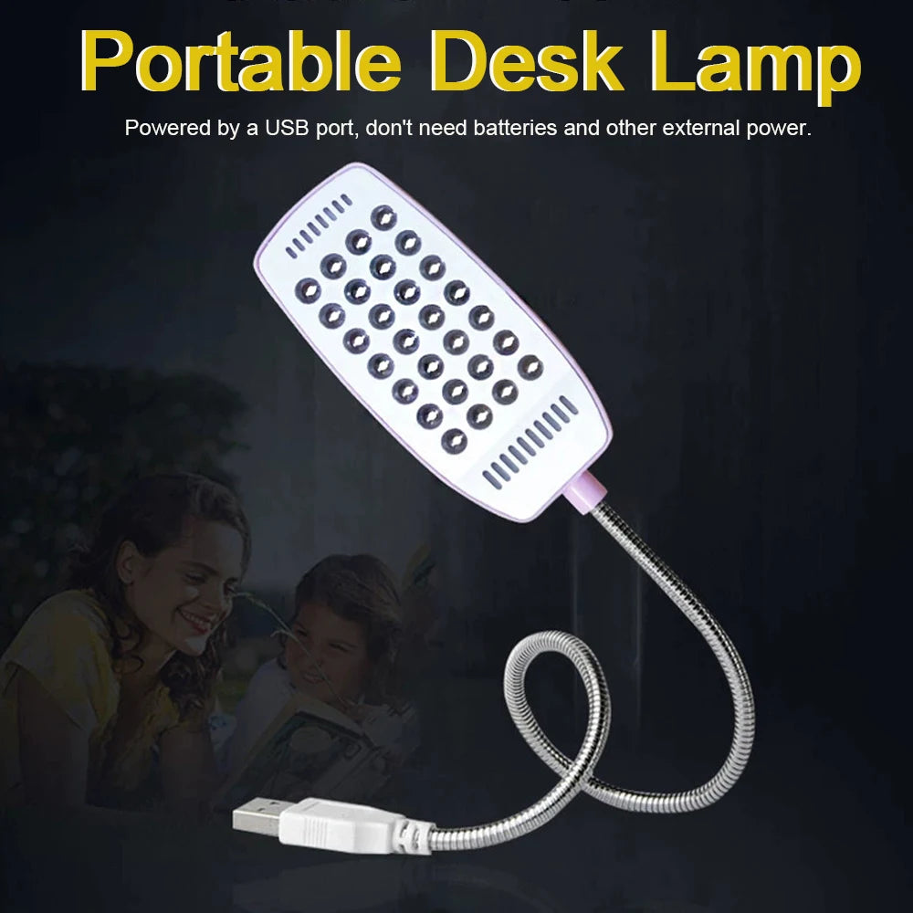 Ultra Bright 28 LED USB Reading Lamp for PC & Laptop by HitMyNeed