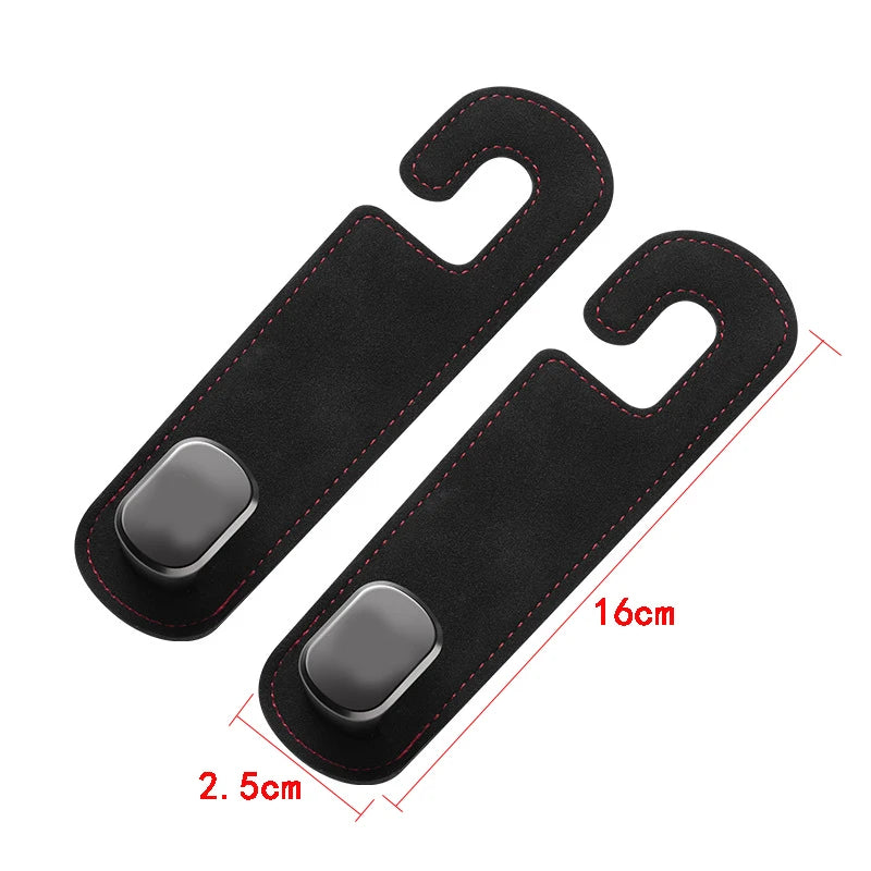 Ultra Fine Leather Car Headrest Hook by HitMyNeed
