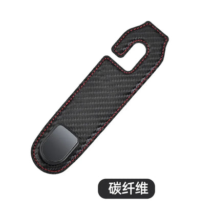 Ultra Fine Leather Car Headrest Hook carbonfibre by HitMyNeed
