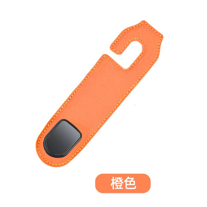 Ultra Fine Leather Car Headrest Hook orange by HitMyNeed
