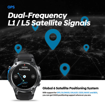 Ultra GPS Outdoor Smartwatch with Dual-Band GNSS by HitMyNeed