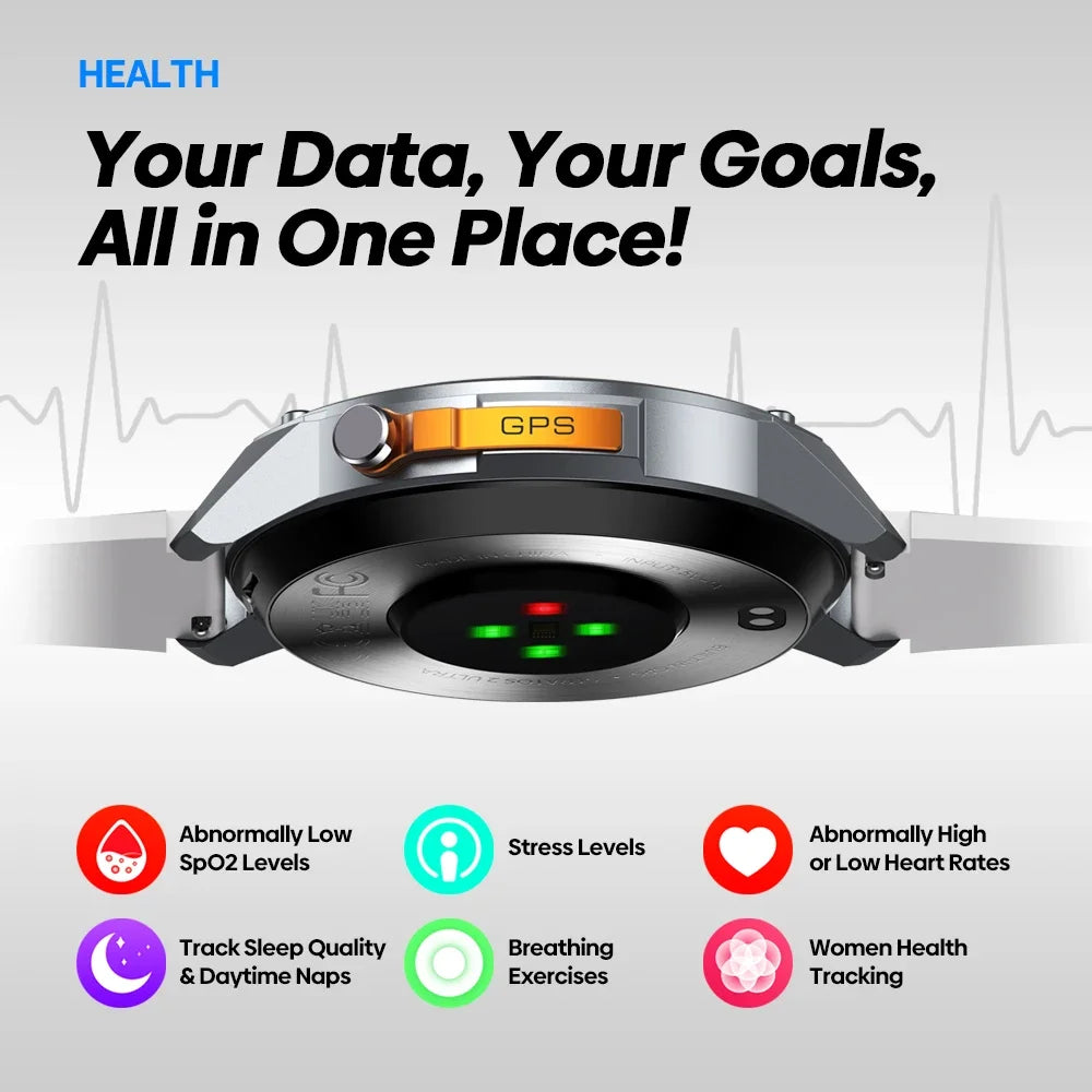 Ultra GPS Outdoor Smartwatch with Dual-Band GNSS by HitMyNeed