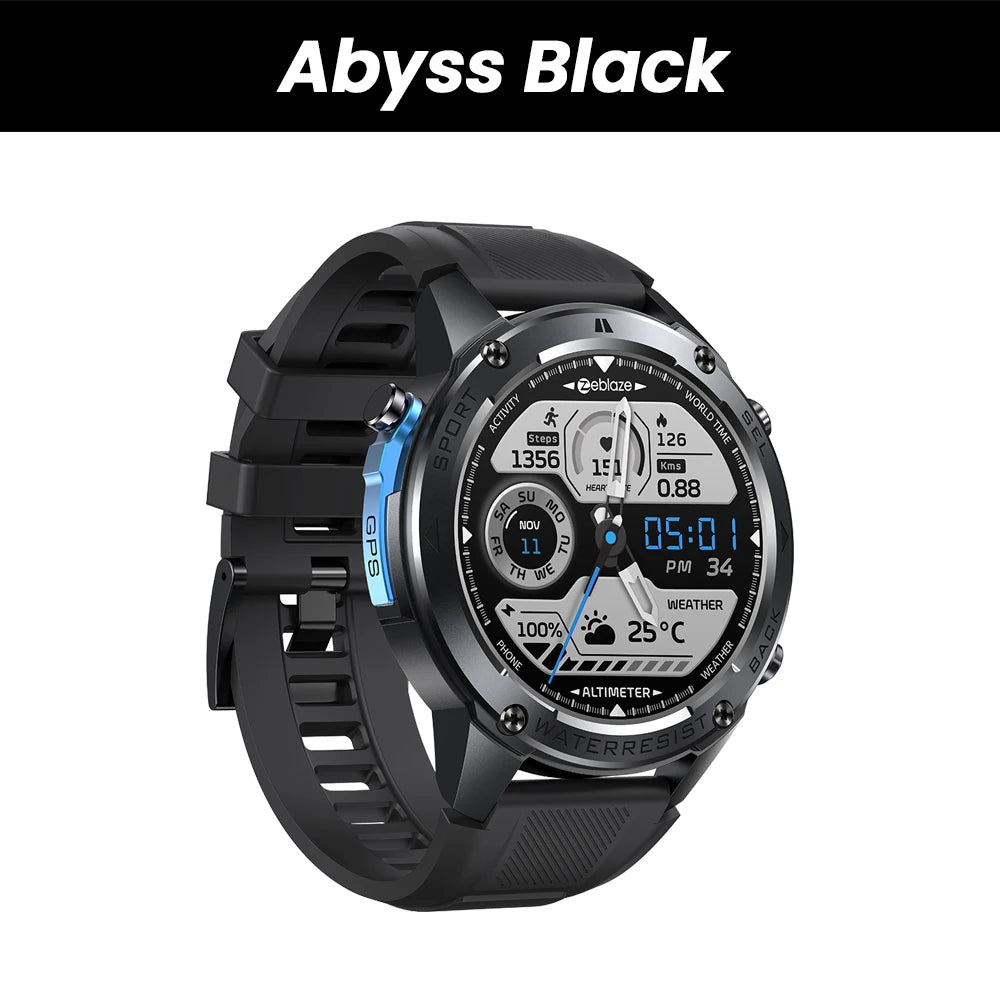 Ultra GPS Outdoor Smartwatch with Dual-Band GNSS abyss-black by HitMyNeed