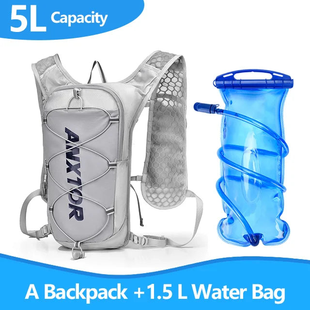 Ultra Lightweight Cycling Hydration Vest 1.5L grey-and-1-5l by HitMyNeed