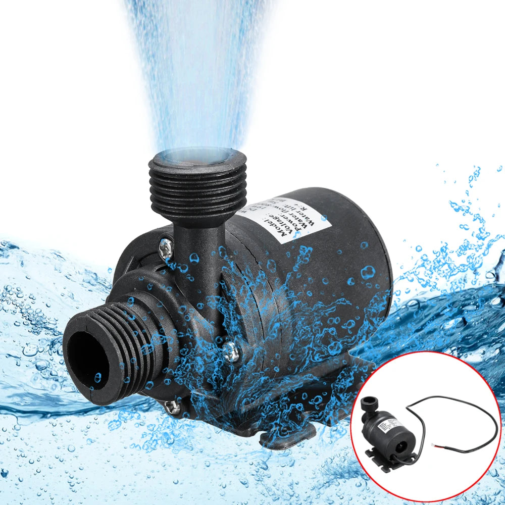 Ultra Quiet 12V DC Brushless Submersible Water Pump by HitMyNeed