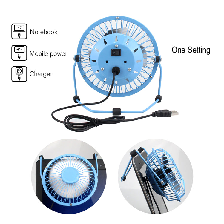 Ultra-Quiet Portable Mini USB Desk Fan by HitMyNeed