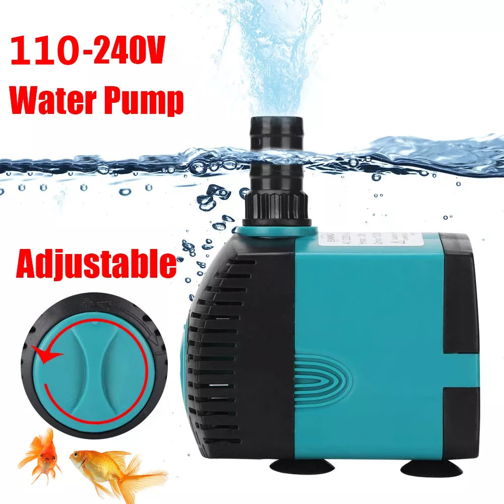Ultra-Quiet Submersible Aquarium & Pond Water Pump by HitMyNeed