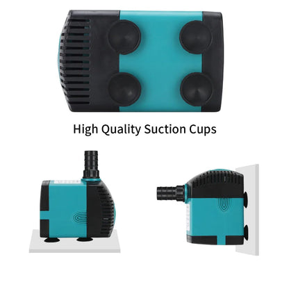 Ultra-Quiet Submersible Aquarium & Pond Water Pump by HitMyNeed