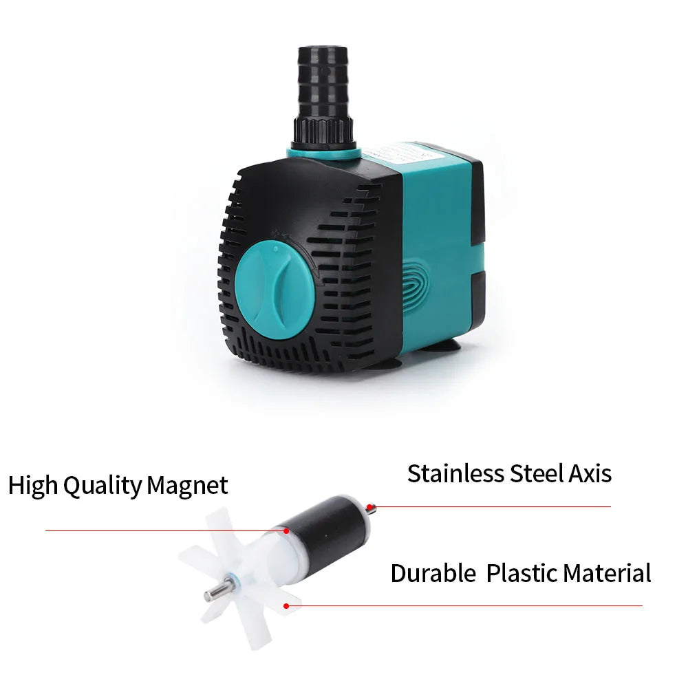 Ultra-Quiet Submersible Aquarium & Pond Water Pump by HitMyNeed