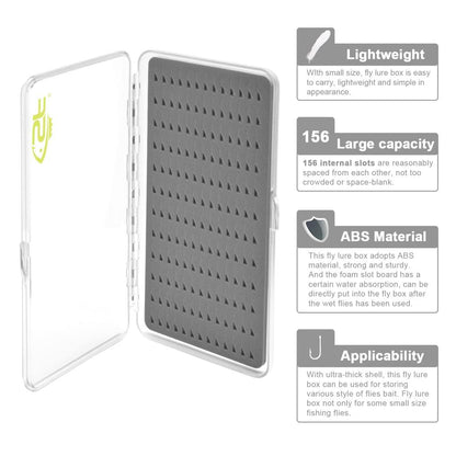 Ultra Slim 156 Slot Fly Fishing Hook Storage Box by HitMyNeed