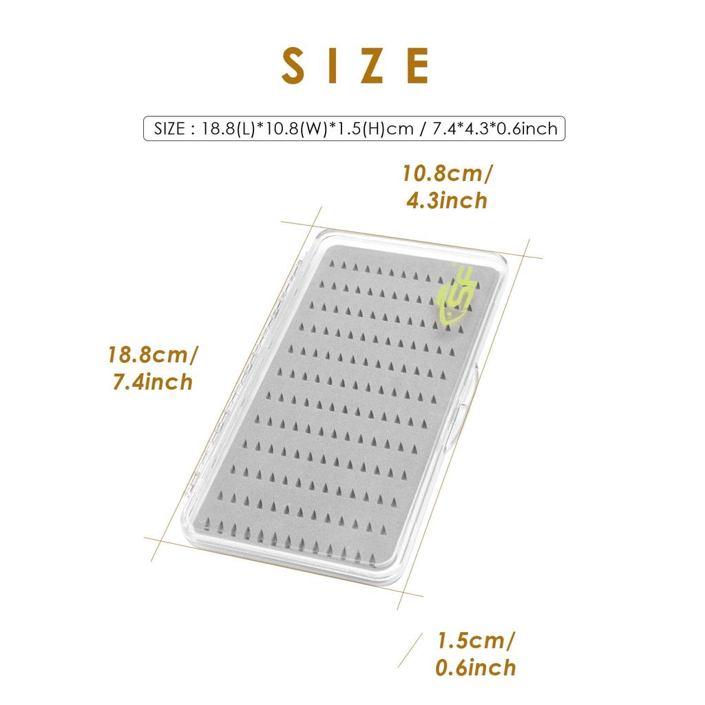 Ultra Slim 156 Slot Fly Fishing Hook Storage Box by HitMyNeed