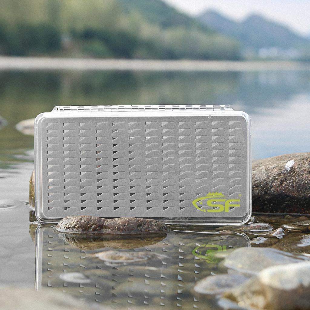 Ultra Slim 156 Slot Fly Fishing Hook Storage Box by HitMyNeed
