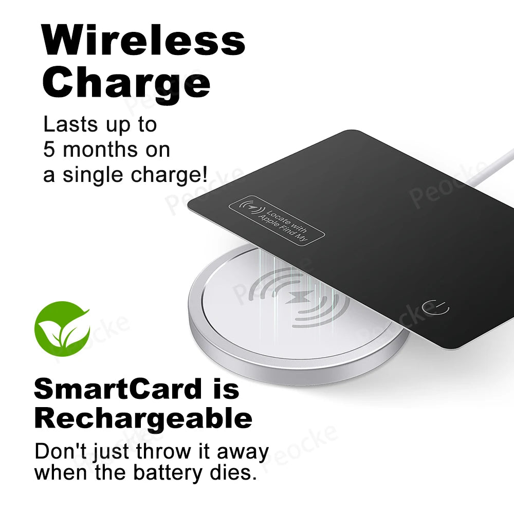 Ultra-Thin Wallet Tracker Card with Find My & Bluetooth by HitMyNeed