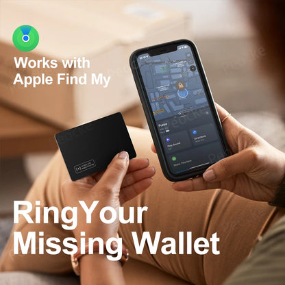 Ultra-Thin Wallet Tracker Card with Find My & Bluetooth by HitMyNeed