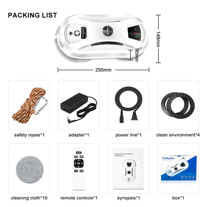Ultra-Thin Window Cleaning Robot with Remote Control by HitMyNeed