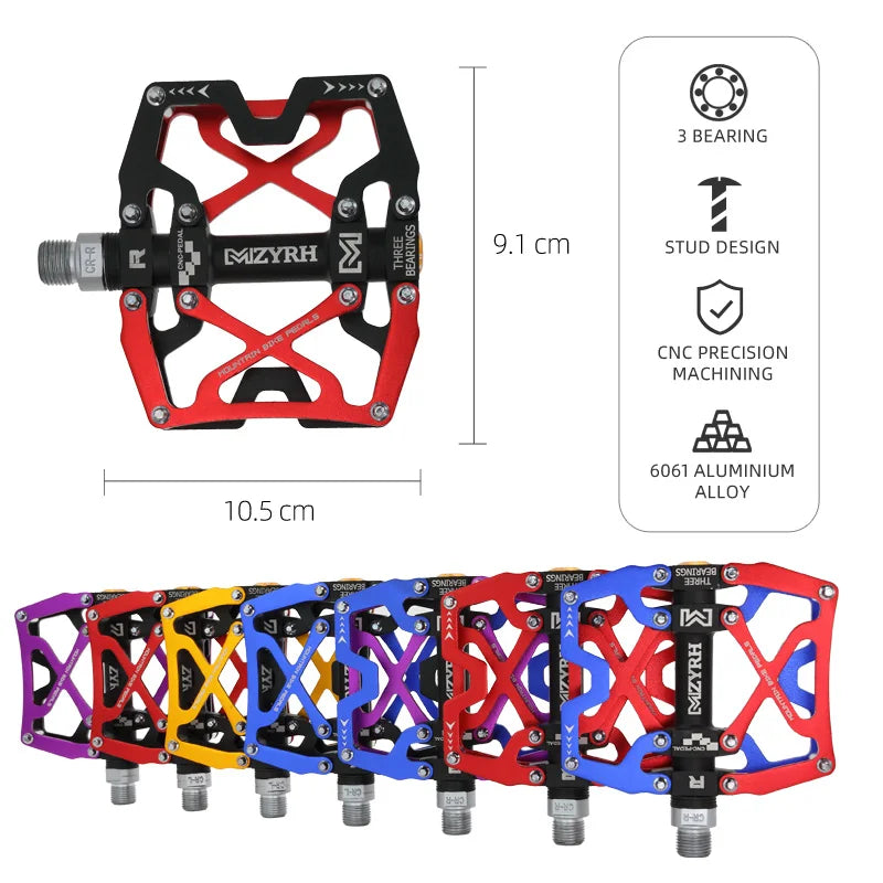 Ultralight Alloy Bike Pedals with 3 Sealed Bearings by HitMyNeed