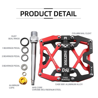 Ultralight Alloy Bike Pedals with 3 Sealed Bearings by HitMyNeed