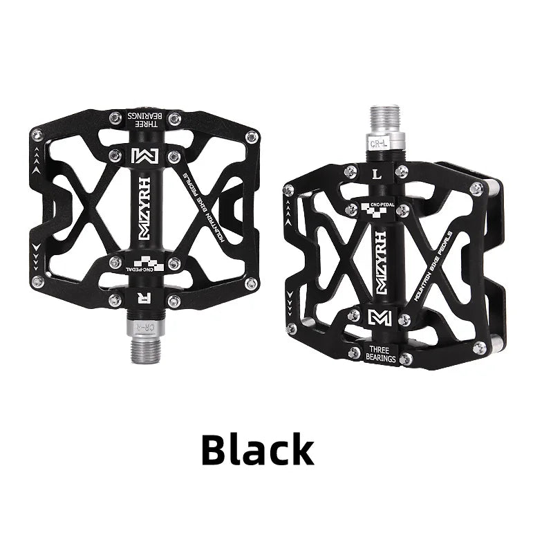 Ultralight Alloy Bike Pedals with 3 Sealed Bearings y06-black by HitMyNeed
