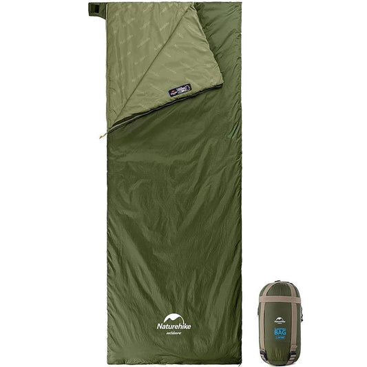 Ultralight Cotton Sleeping Bag for Camping & Hiking brown-190x75-cm by HitMyNeed