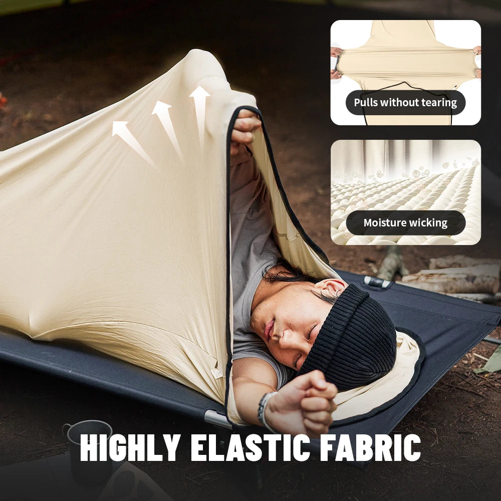 Ultralight Elastic Sleeping Bag Liner for Travel by HitMyNeed