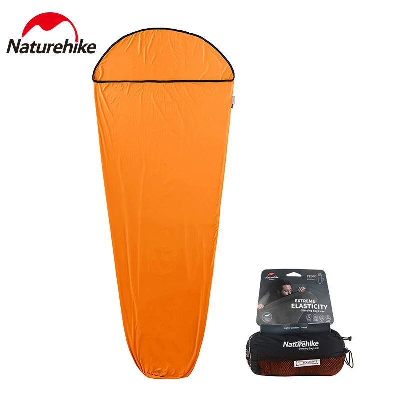 Ultralight Elastic Sleeping Bag Liner for Travel orange by HitMyNeed