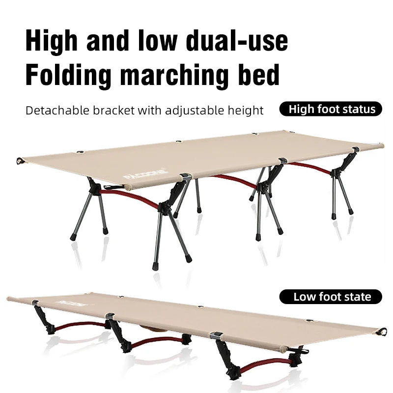 Ultralight Foldable Camping Cot with Aluminum Frame by HitMyNeed