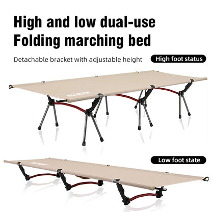 Ultralight Foldable Camping Cot with Aluminum Frame by HitMyNeed