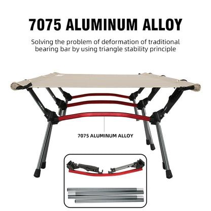 Ultralight Foldable Camping Cot with Aluminum Frame by HitMyNeed