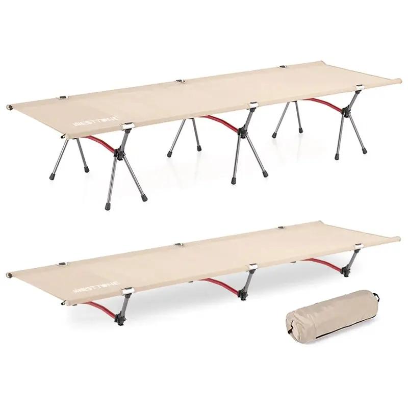 Ultralight Folding Camping Cot Aluminum Portable Bed by HitMyNeed