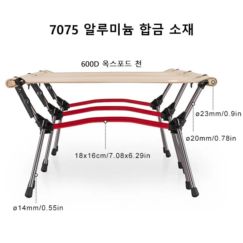 Ultralight Folding Camping Cot Aluminum Portable Bed by HitMyNeed