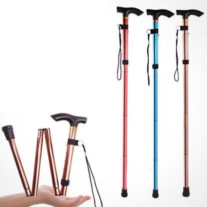 Ultralight Folding Trekking Pole, 4-Section Aluminum by HitMyNeed