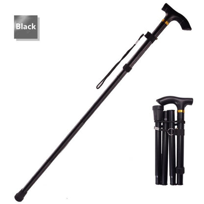 Ultralight Folding Trekking Pole, 4-Section Aluminum by HitMyNeed