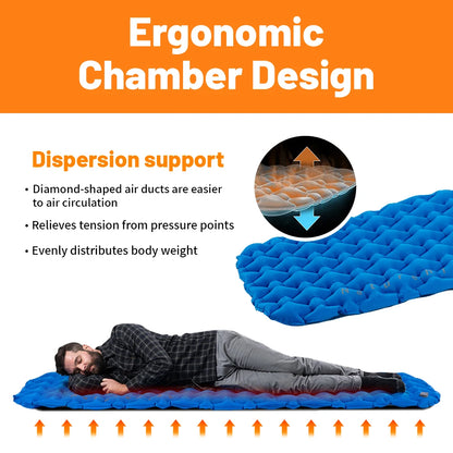 Ultralight Inflatable Camping Mattress Sleeping Pad by HitMyNeed