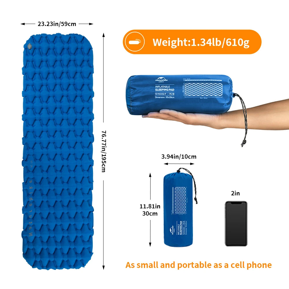 Ultralight Inflatable Camping Mattress Sleeping Pad by HitMyNeed