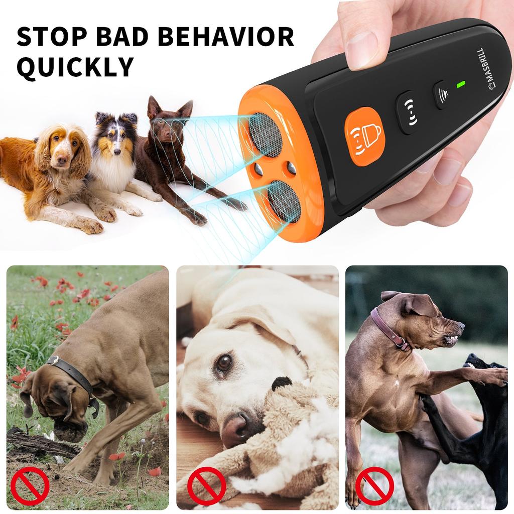 Ultrasonic Anti Barking Dog Deterrent, 3 Modes USB by HitMyNeed