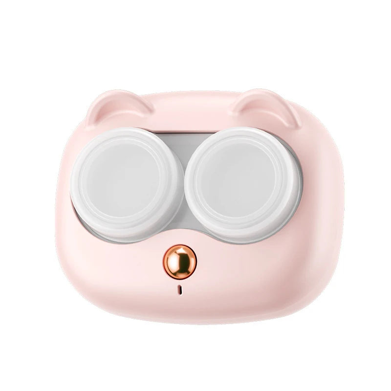 Ultrasonic Contact Lens Cleaner with Removable Case pink by HitMyNeed