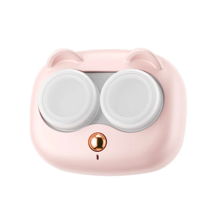 Ultrasonic Contact Lens Cleaner with Removable Case pink by HitMyNeed