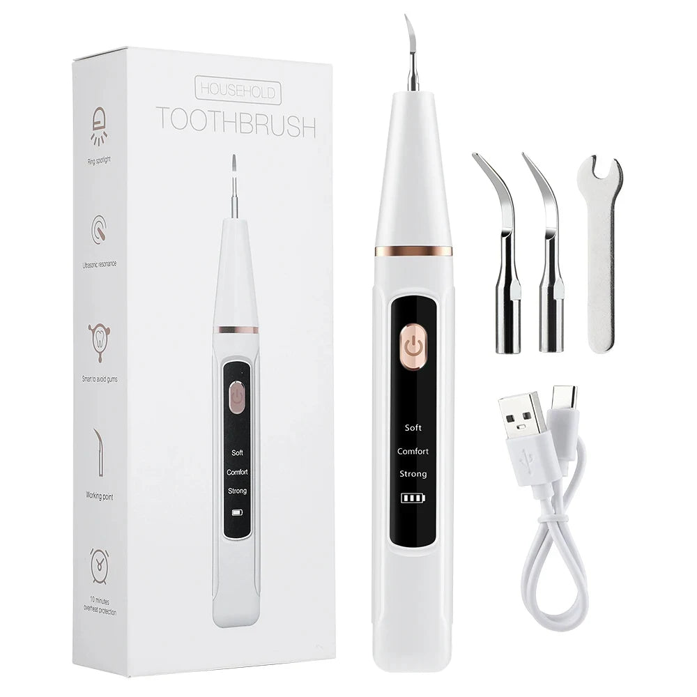 Ultrasonic Dental Scaler with LED for Home Tartar Care by HitMyNeed