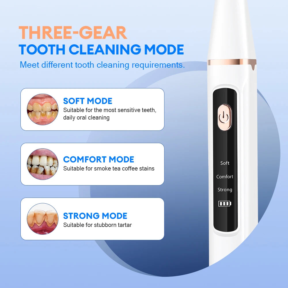 Ultrasonic Dental Scaler with LED for Home Tartar Care by HitMyNeed